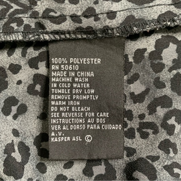 Kasper & Company PETITE  Animal Print Blouse - Picture 3 of 4
